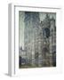The Portal of Rouen Cathedral, Grey Weather by Claude Monet-null-Framed Giclee Print