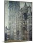 The Portal of Rouen Cathedral, Grey Weather by Claude Monet-null-Mounted Giclee Print