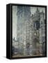 The Portal of Rouen Cathedral, Grey Weather by Claude Monet-null-Framed Stretched Canvas