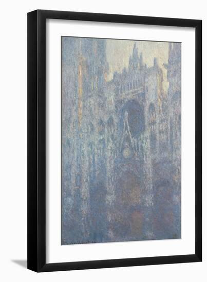 The Portal of Rouen Cathedral in Morning Light, 1894-Claude Monet-Framed Giclee Print