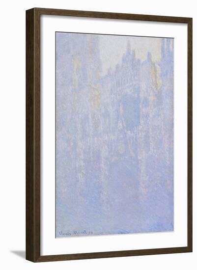 The Portal of Rouen Cathedral in the Morning Fog (Le Portal, Brouillard Matinal), 1894-Claude Monet-Framed Giclee Print