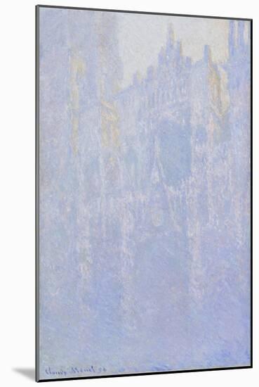 The Portal of Rouen Cathedral in the Morning Fog (Le Portal, Brouillard Matinal), 1894-Claude Monet-Mounted Giclee Print