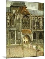 The Portal of the Church Saint-Jacques at Dieppe; Portail de l'Eglise Saint-Jacques a Dieppe, 1901-Camille Pissarro-Mounted Giclee Print