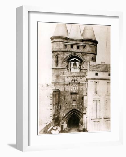 The Porte de La Grosse Cloche in Bordeaux, c.1851-Henri Jean-louis Le Secq-Framed Photographic Print