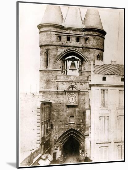 The Porte de La Grosse Cloche in Bordeaux, c.1851-Henri Jean-louis Le Secq-Mounted Photographic Print