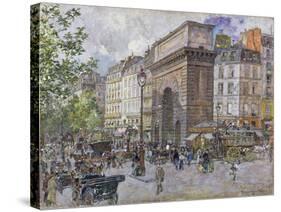 The Porte Saint-Martin, 1898-Frederic Anatole Houbron-Stretched Canvas