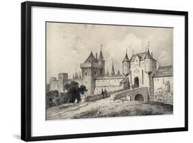 'The Porte St Honoré in the 13th Century', 1915-Unknown-Framed Giclee Print