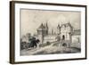 'The Porte St Honoré in the 13th Century', 1915-Unknown-Framed Giclee Print