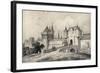 'The Porte St Honoré in the 13th Century', 1915-Unknown-Framed Giclee Print