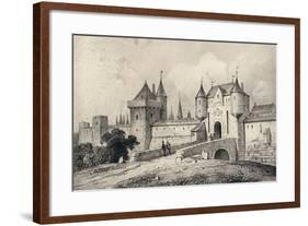 'The Porte St Honoré in the 13th Century', 1915-Unknown-Framed Giclee Print