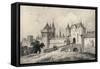 'The Porte St Honoré in the 13th Century', 1915-Unknown-Framed Stretched Canvas