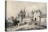 'The Porte St Honoré in the 13th Century', 1915-Unknown-Stretched Canvas