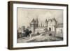 'The Porte St Honoré in the 13th Century', 1915-Unknown-Framed Giclee Print