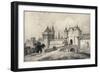 'The Porte St Honoré in the 13th Century', 1915-Unknown-Framed Giclee Print