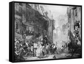 The Porteous Mob-James Drummond-Framed Stretched Canvas