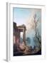 The Portico of a Country Mansion, 1773-Robert Hubert-Framed Giclee Print