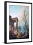 The Portico of a Country Mansion, 1773-Robert Hubert-Framed Giclee Print