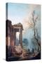 The Portico of a Country Mansion, 1773-Robert Hubert-Stretched Canvas