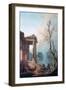 The Portico of a Country Mansion, 1773-Robert Hubert-Framed Giclee Print