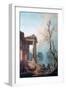 The Portico of a Country Mansion, 1773-Robert Hubert-Framed Giclee Print