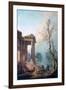 The Portico of a Country Mansion, 1773-Robert Hubert-Framed Giclee Print