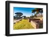 The Portico of the Sloping Roof, Ostia Antica archaeological site, Ostia, Rome province-Nico Tondini-Framed Photographic Print