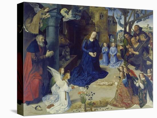 The Portinari Altarpiece. Central Panel: the Adoration of the Shepherds-Hugo van der Goes-Stretched Canvas