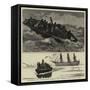 The Portland 'Bus, or Steam Launch Attached to H M S Hercules, in Fair and Foul Weather-null-Framed Stretched Canvas