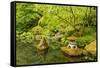 The Portland Japanese Garden, Washington Park in the west hills of Portland, Oregon-Adam Jones-Framed Stretched Canvas