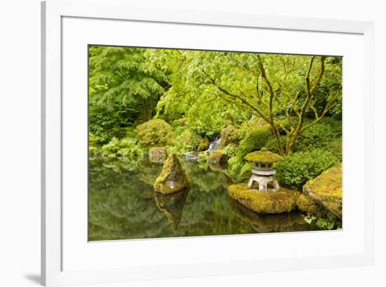 The Portland Japanese Garden, Washington Park in the west hills of Portland, Oregon-Adam Jones-Framed Photographic Print