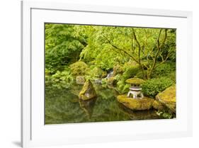 The Portland Japanese Garden, Washington Park in the west hills of Portland, Oregon-Adam Jones-Framed Photographic Print