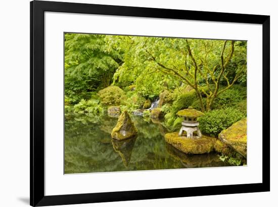 The Portland Japanese Garden, Washington Park in the west hills of Portland, Oregon-Adam Jones-Framed Photographic Print