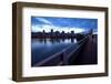 The Portland Oregon Skyline Seen from Burnside Bridge in Early Evening-Bennett Barthelemy-Framed Photographic Print