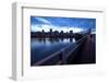 The Portland Oregon Skyline Seen from Burnside Bridge in Early Evening-Bennett Barthelemy-Framed Photographic Print