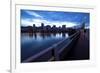 The Portland Oregon Skyline Seen from Burnside Bridge in Early Evening-Bennett Barthelemy-Framed Photographic Print