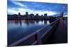 The Portland Oregon Skyline Seen from Burnside Bridge in Early Evening-Bennett Barthelemy-Mounted Photographic Print