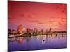The Portland Spirit on the Willamette River at Sunrise in Portland, Oregon, USA-Janis Miglavs-Mounted Photographic Print