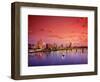 The Portland Spirit on the Willamette River at Sunrise in Portland, Oregon, USA-Janis Miglavs-Framed Photographic Print