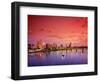 The Portland Spirit on the Willamette River at Sunrise in Portland, Oregon, USA-Janis Miglavs-Framed Photographic Print