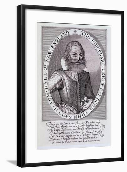 The Portrait of Captain John Smith, Admiral of New England-null-Framed Giclee Print