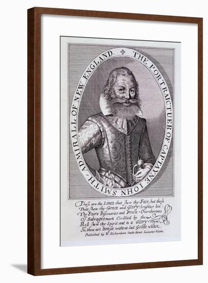 The Portrait of Captain John Smith, Admiral of New England-null-Framed Giclee Print