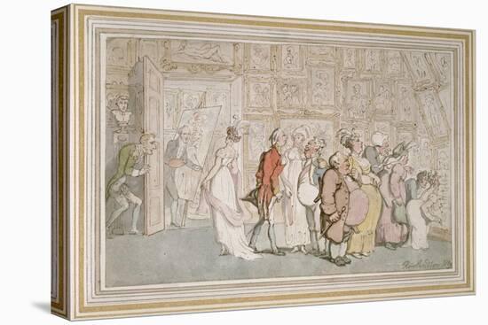 The Portrait Painter's Ante-Room-Thomas Rowlandson-Stretched Canvas