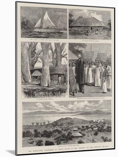The Portuguese Aggression in Africa, Scenes in the Locality of the Disputed District-null-Mounted Giclee Print