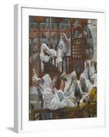 The Possessed Man in the Synagogue from 'The Life of Our Lord Jesus Christ'-James Jacques Joseph Tissot-Framed Giclee Print