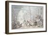 The Post Chaise-Thomas Rowlandson-Framed Giclee Print