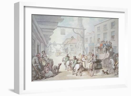 The Post Chaise-Thomas Rowlandson-Framed Giclee Print