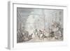 The Post Chaise-Thomas Rowlandson-Framed Giclee Print