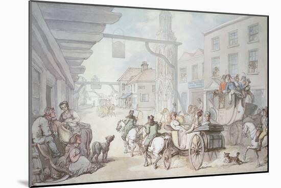 The Post Chaise-Thomas Rowlandson-Mounted Giclee Print