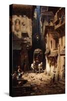 The Post; Die Post, C.1875-1880-Carl Spitzweg-Stretched Canvas