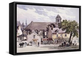 The Post House at Amboise-Charles Edmund Brock-Framed Stretched Canvas